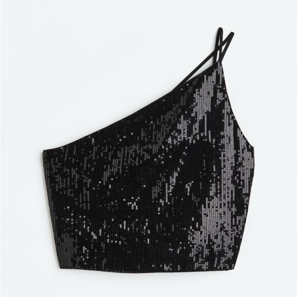 NWT H&M Sequin One Shoulder Top